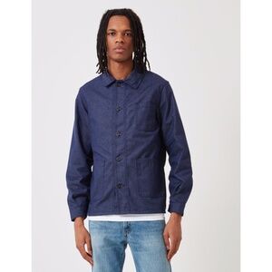 LE LABOUREUR Work Jacket in Indigo Denim Fabric Size 4 (XL)